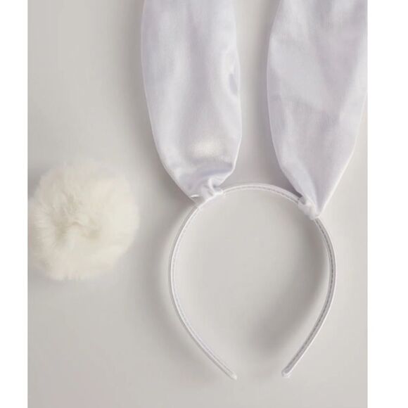 White Bunny Ear Headband - Picture 1 of 3